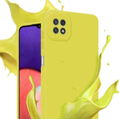 Samsung Galaxy A22 5G Skal Fodral Case (Gul)