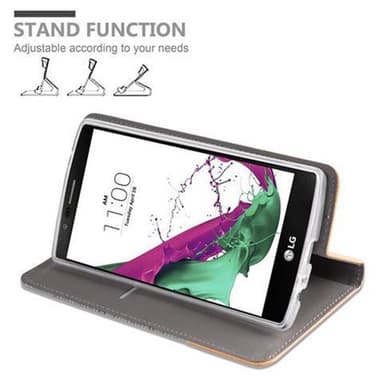 LG G4 / G4 PLUS Plånboksfodral Skal (Grå)