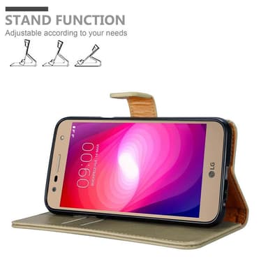 LG X POWER 2 Plånboksfodral Skal (Brun)