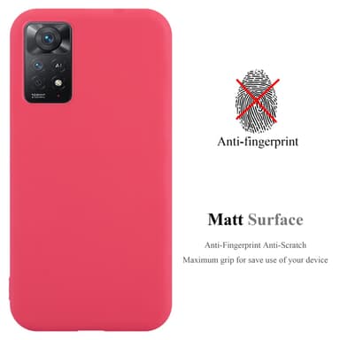 Skal Xiaomi RedMi NOTE 11 PRO 4G / 5G Fodral Case (Röd)