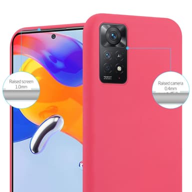 Skal Xiaomi RedMi NOTE 11 PRO 4G / 5G Fodral Case (Röd)