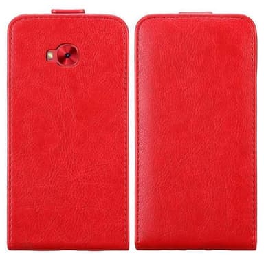Asus ZenFone 4 Selfie PRO Flipfodral Skal (Röd)