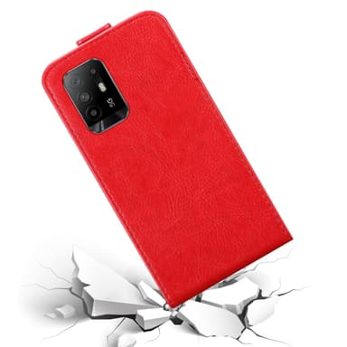Oppo A94 5G Flipfodral Skal (Röd)