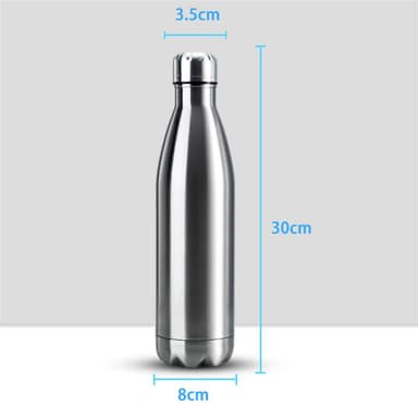 Vakuumflaska Termosflaska rostfritt stål 750ml (silver)