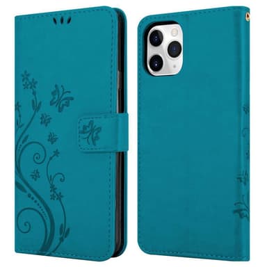 iPhone 11 PRO MAX Plånboksfodral Skal (Blå)
