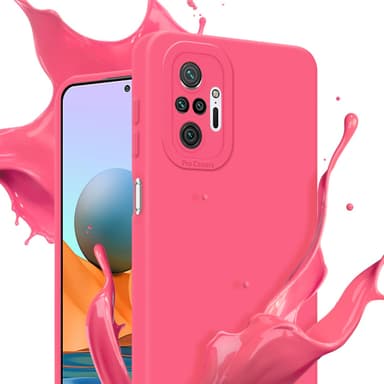 Xiaomi RedMi NOTE 10 PRO Skal Fodral Case (Röd)