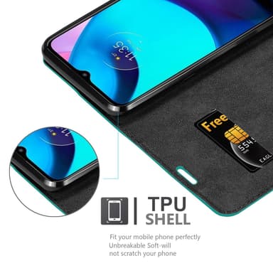 Motorola MOTO E20 / E30 / E40 Skal Fodral Case (Turkos)