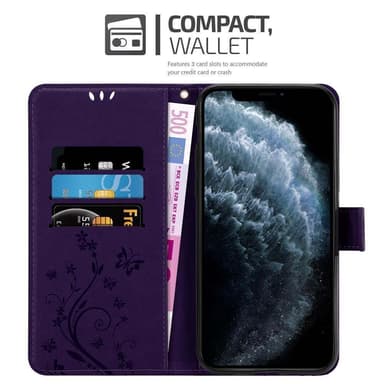 iPhone 11 PRO MAX Plånboksfodral Skal (Lila)