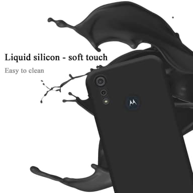 Motorola MOTO E6s 2020 Skal Fodral Case (Svart)