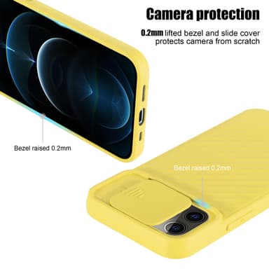 iPhone 12 PRO MAX Skal Fodral Case (Gul)