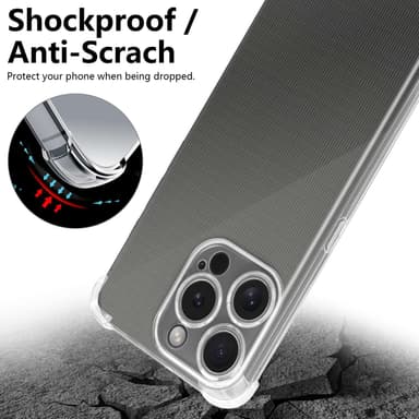 iPhone 15 PRO Skal Fodral Case (Genomskinlig)