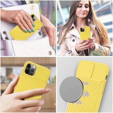 iPhone 12 PRO MAX Skal Fodral Case (Gul)