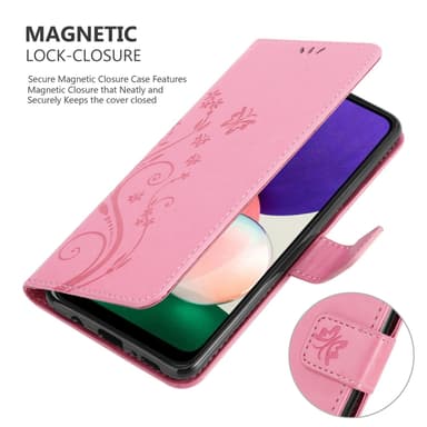 Samsung Galaxy A22 5G Plånboksfodral Skal (Rosa)