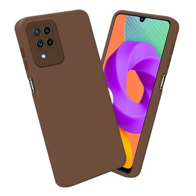 Samsung Galaxy M22 / M32 4G Skal Fodral Case (Brun)