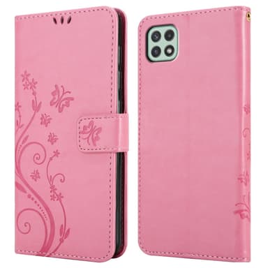 Samsung Galaxy A22 5G Plånboksfodral Skal (Rosa)