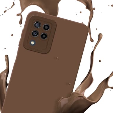 Samsung Galaxy M22 / M32 4G Skal Fodral Case (Brun)