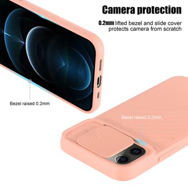 iPhone 12 PRO MAX Skal Fodral Case (Rosa)