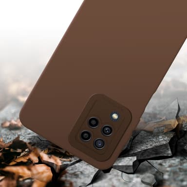 Samsung Galaxy M22 / M32 4G Skal Fodral Case (Brun)
