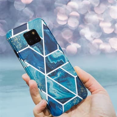 Huawei MATE 20 PRO Plånboksfodral Skal (Blå)