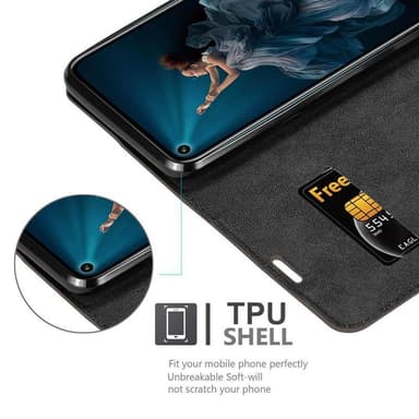 Honor 20 PRO Skal Fodral Case (Brun)
