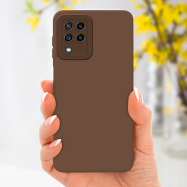 Samsung Galaxy M22 / M32 4G Skal Fodral Case (Brun)