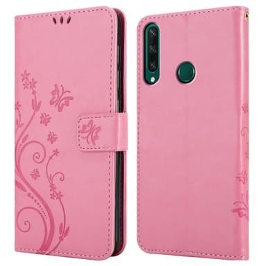 Huawei Y6P Plånboksfodral Skal (Rosa)