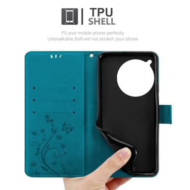 OnePlus 12R Plånboksfodral Skal (Blå)