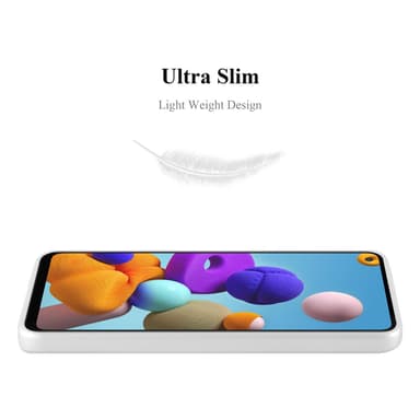 Skal Samsung Galaxy A21s Fodral Case (Silver)