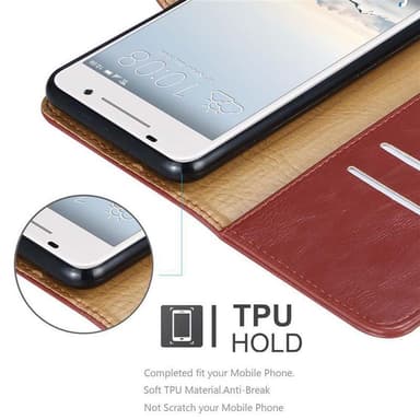 HTC ONE A9 Plånboksfodral Skal (Röd)
