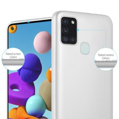 Skal Samsung Galaxy A21s Fodral Case (Silver)