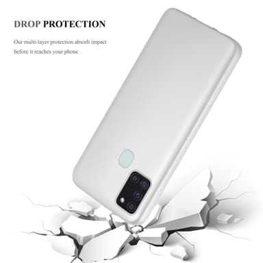 Skal Samsung Galaxy A21s Fodral Case (Silver)