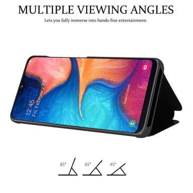 Samsung Galaxy A10e / A20e Plånboksfodral Skal (Svart)