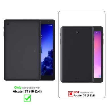 Alcatel 3T (10 tum) Skal Fodral Case (Röd)