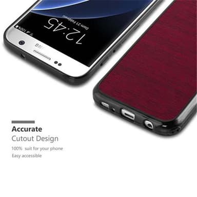 Samsung Galaxy S7 Skal Fodral Case (Röd)