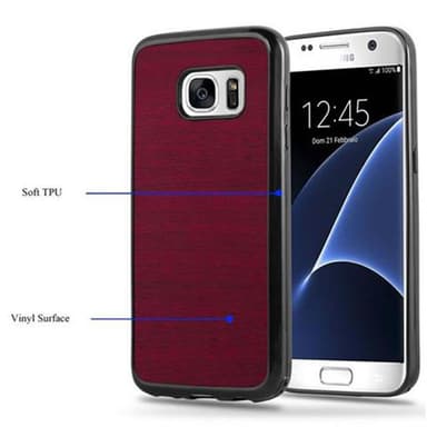 Samsung Galaxy S7 Skal Fodral Case (Röd)