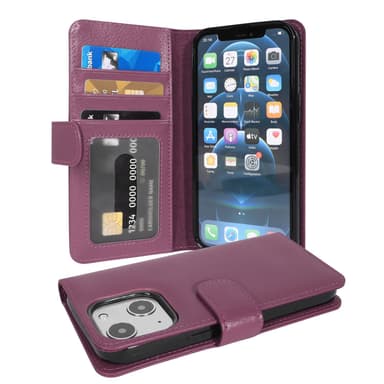 iPhone 13 MINI Plånboksfodral Skal (Lila)