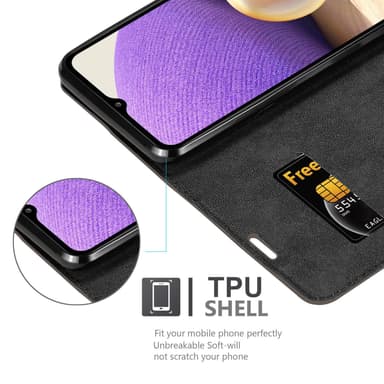 Samsung Galaxy A32 5G Skal Fodral Case (Brun)