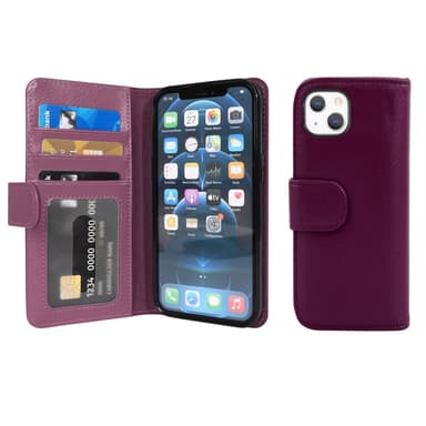 iPhone 13 MINI Plånboksfodral Skal (Lila)