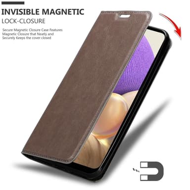 Samsung Galaxy A32 5G Skal Fodral Case (Brun)