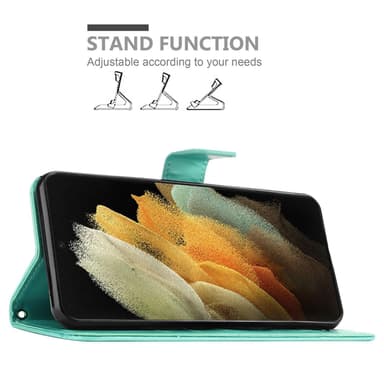 Samsung Galaxy S21 ULTRA Plånboksfodral Skal (Turkos)