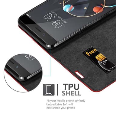 ZTE Nubia Z17 MINI Skal Fodral Case (Röd)