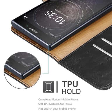 Sony Xperia L2 Plånboksfodral Skal (Svart)