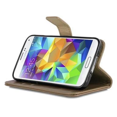 Samsung Galaxy S5 / S5 NEO Plånboksfodral Skal (Brun)