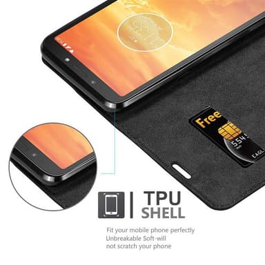 Motorola MOTO E5 PLAY Skal Fodral Case (Svart)