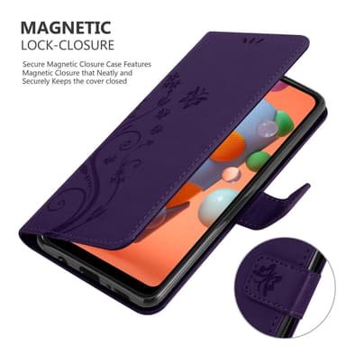 Samsung Galaxy A11 / M11 Plånboksfodral Skal (Lila)