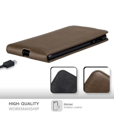 Motorola MOTO Z Flipfodral Skal (Brun)