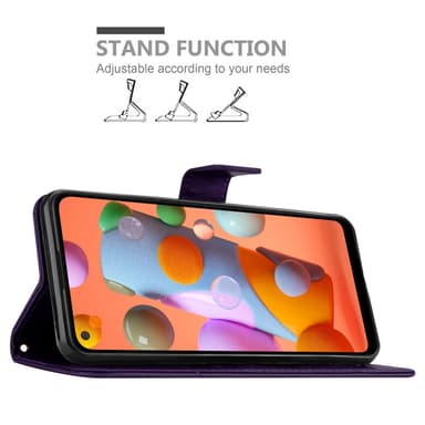 Samsung Galaxy A11 / M11 Plånboksfodral Skal (Lila)