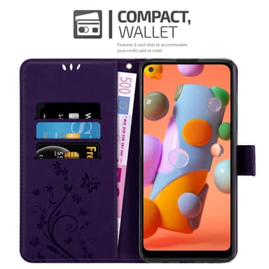 Samsung Galaxy A11 / M11 Plånboksfodral Skal (Lila)