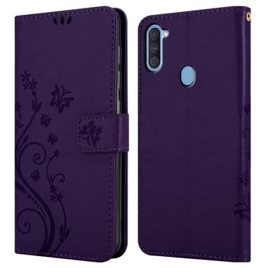 Samsung Galaxy A11 / M11 Plånboksfodral Skal (Lila)