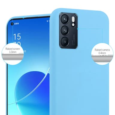 Skal Oppo Reno6 5G Fodral Case (Blå)